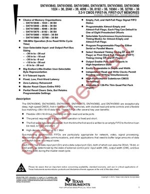 SN74V3690-6PEU datasheet  